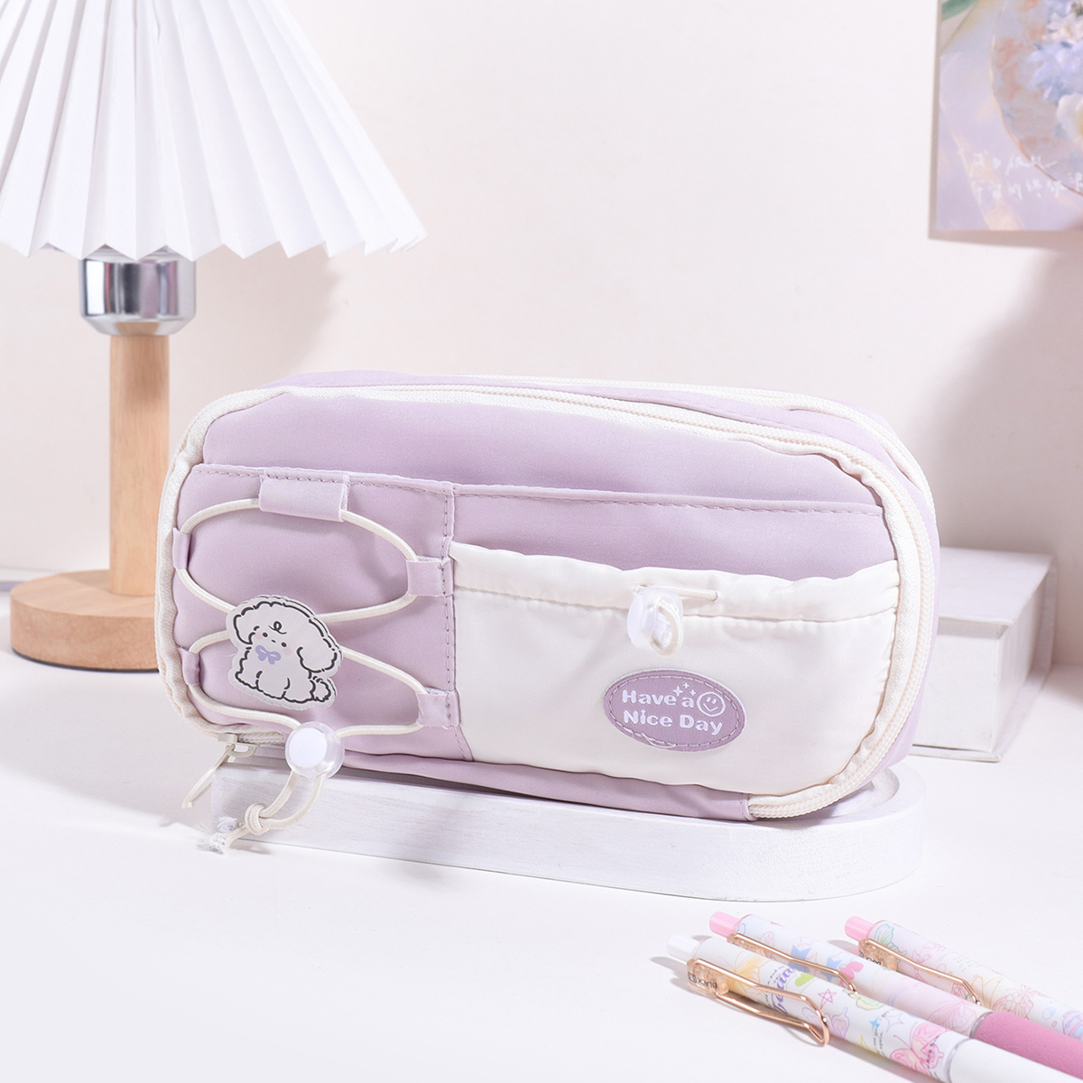 Stationery Supplier - 9 Layers Large Capacity Drawstring Pencil