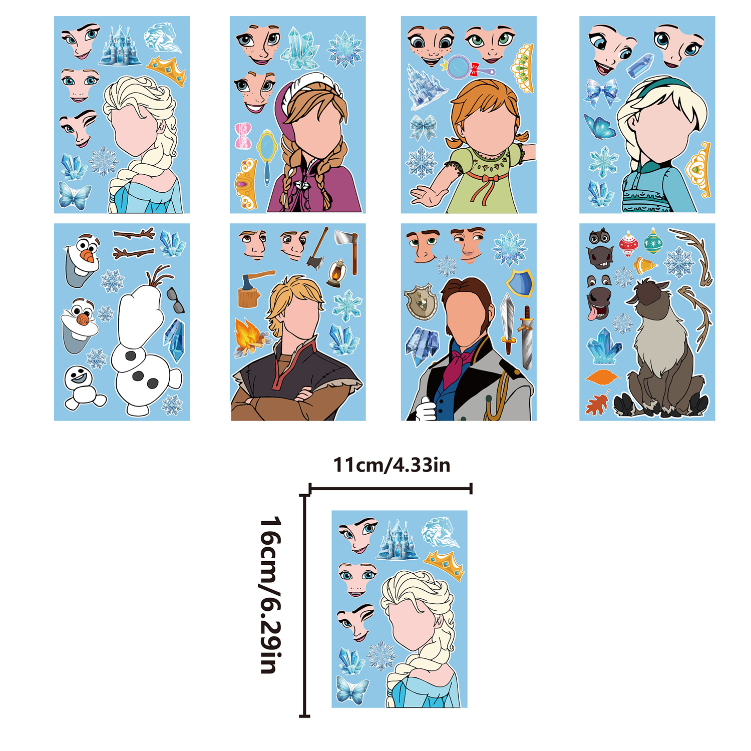 Frozen Queen Party Sticker Els - Memo Pad Sticky 评论和价格