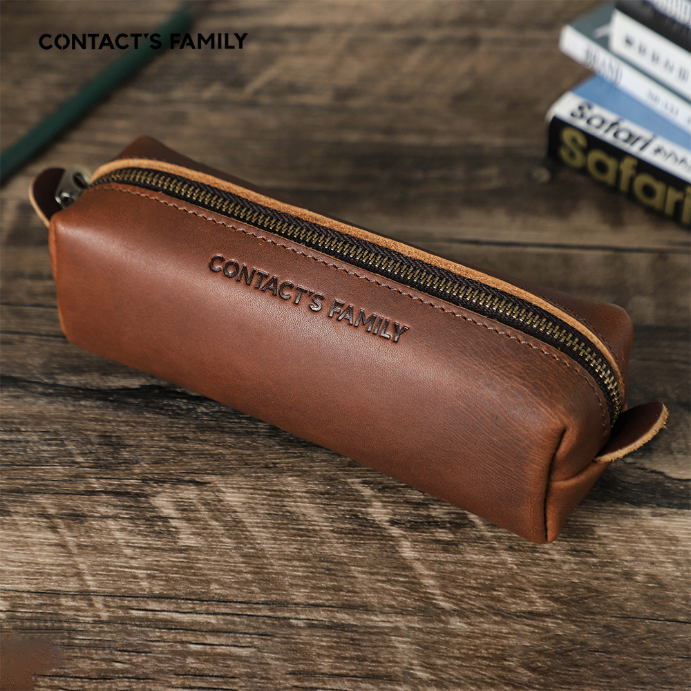 Retro Leather Pencil Case High - Office Stationery Supply Business 评论和价格