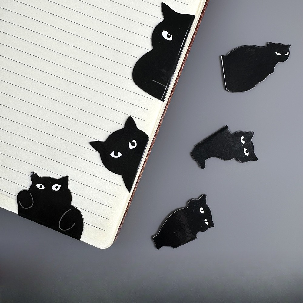 Cute Black Cat Magnetic Bookma - Bookmark Magnetic Clip 评论和价格
