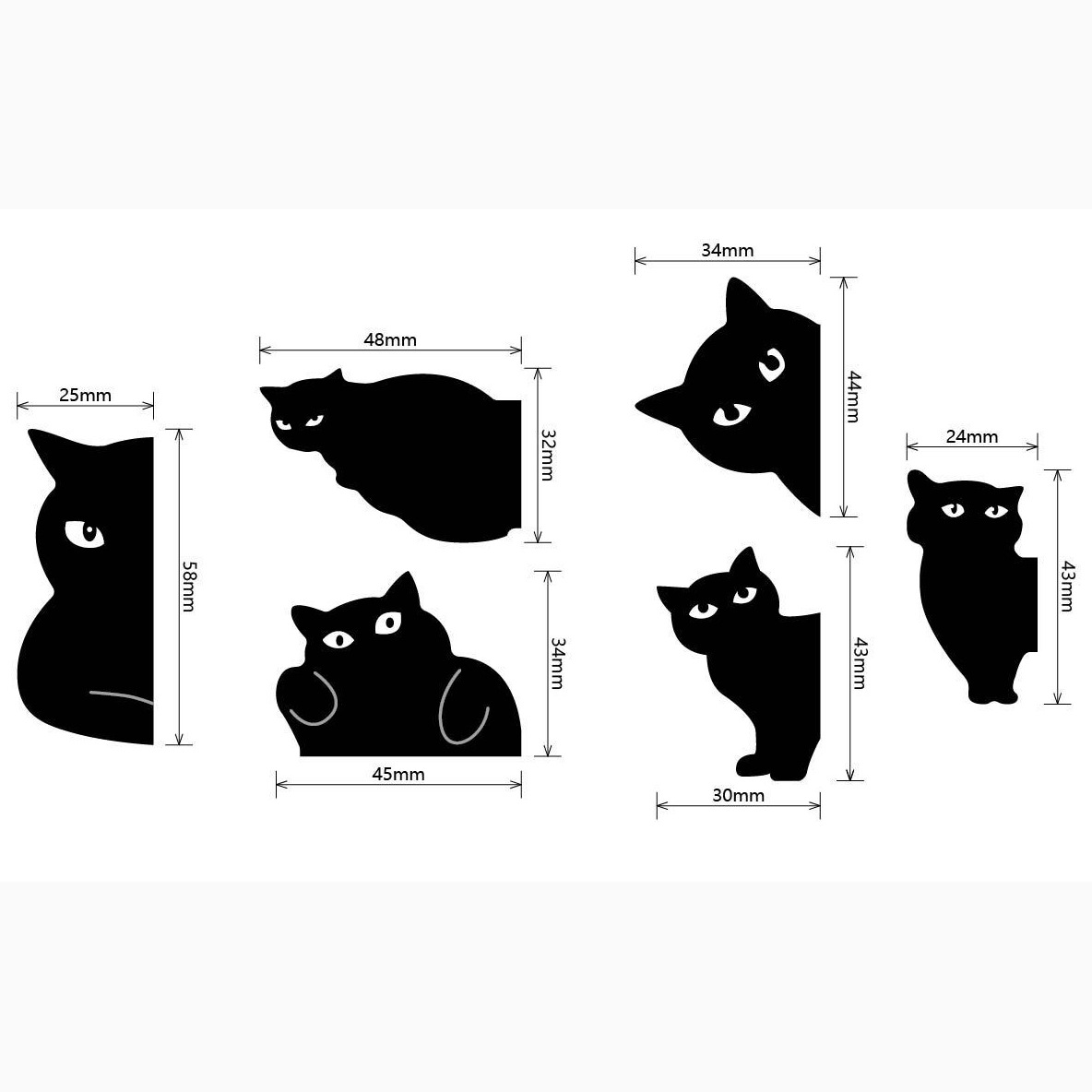 Cute Black Cat Magnetic Bookma - Bookmark Magnetic Clip 评论和价格