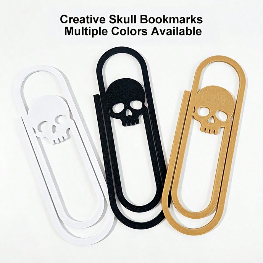 Creative Giant Skeleton Paper  - Bookmark Magnetic Clip 评论和价格