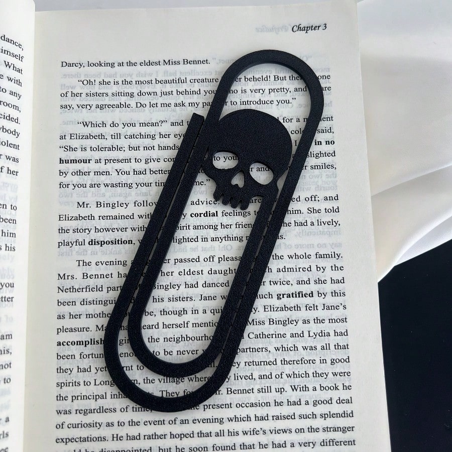 Creative Giant Skeleton Paper  - Bookmark Magnetic Clip 评论和价格