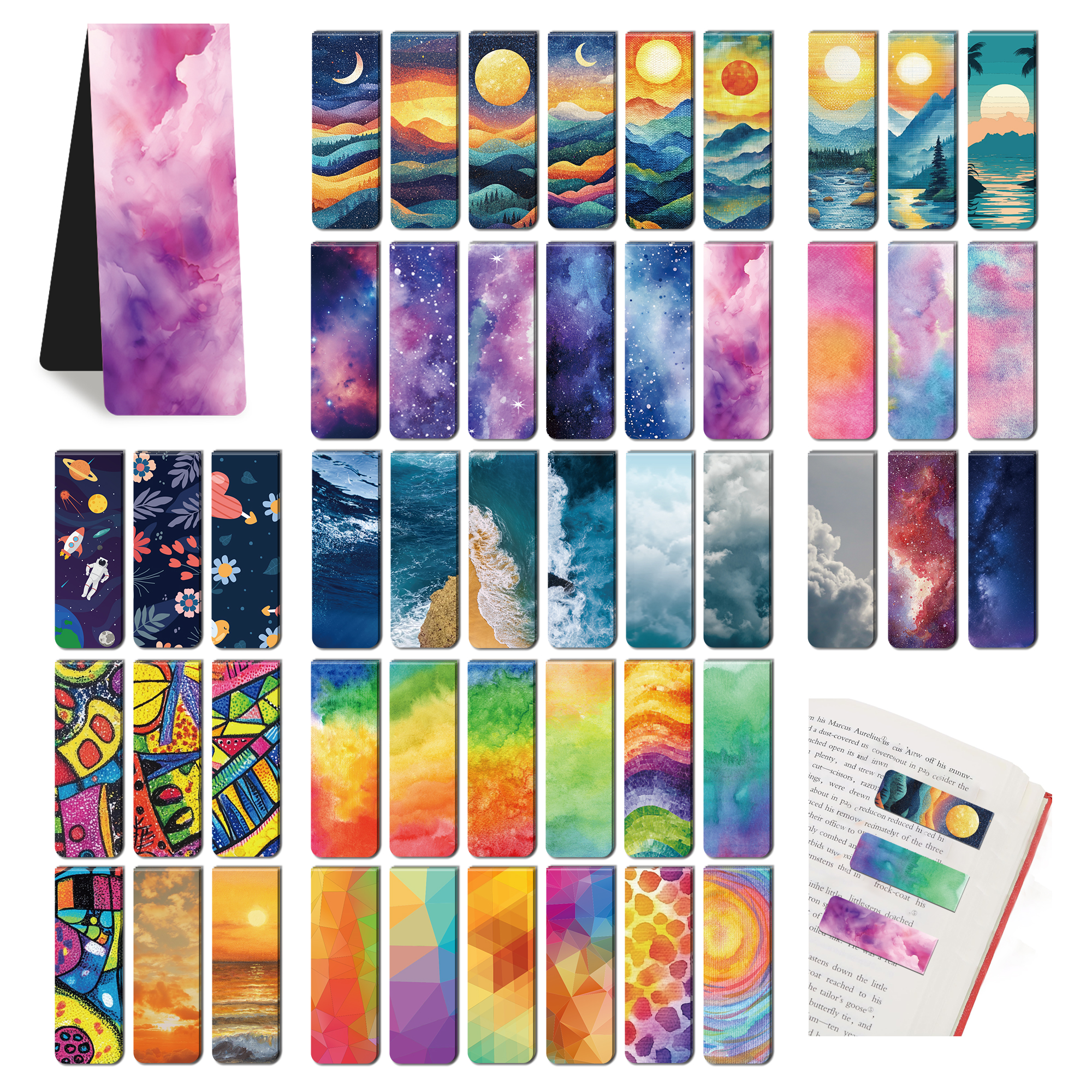 96pcs Colorful Magnetic Bookma - Bookmark Magnetic Clip 评论和价格