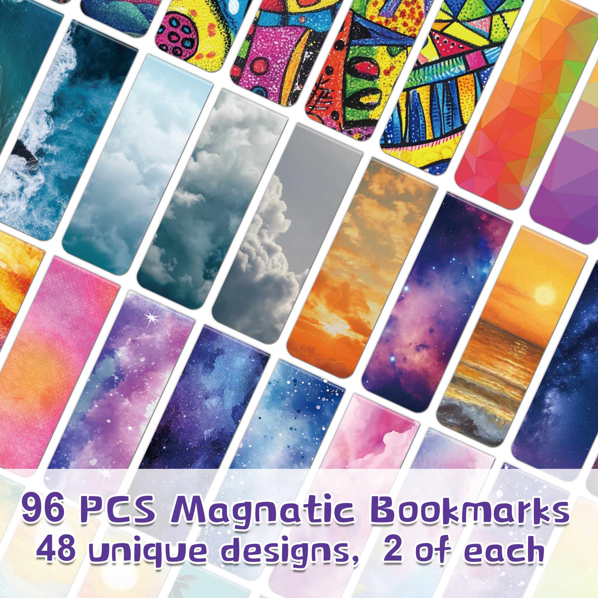 96pcs Colorful Magnetic Bookma - Bookmark Magnetic Clip 评论和价格