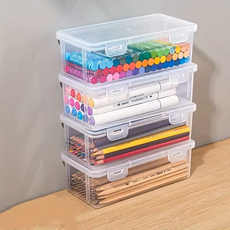 4 large transparent PP storage - Stationery And Office Supply Stores 评论和价格