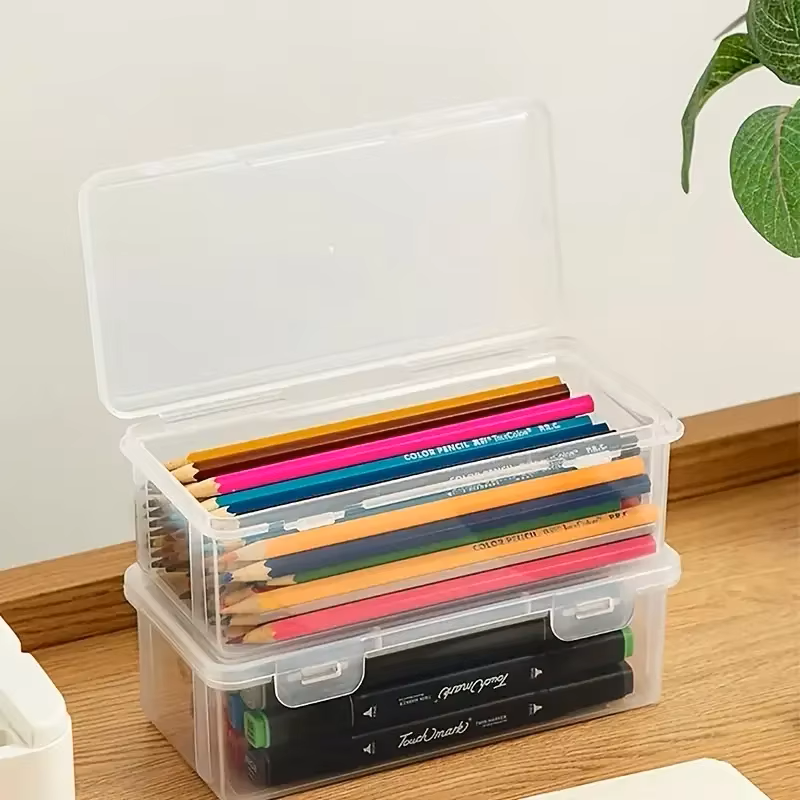 4 large transparent PP storage - Stationery And Office Supply Stores 评论和价格