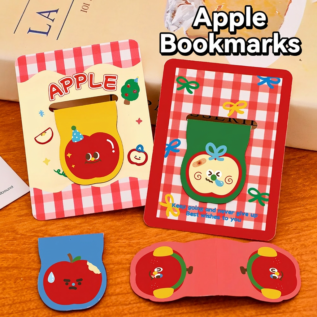 Cute Apple Shaped Magnetic Boo - Paperclip Magnetic Set 评论和价格