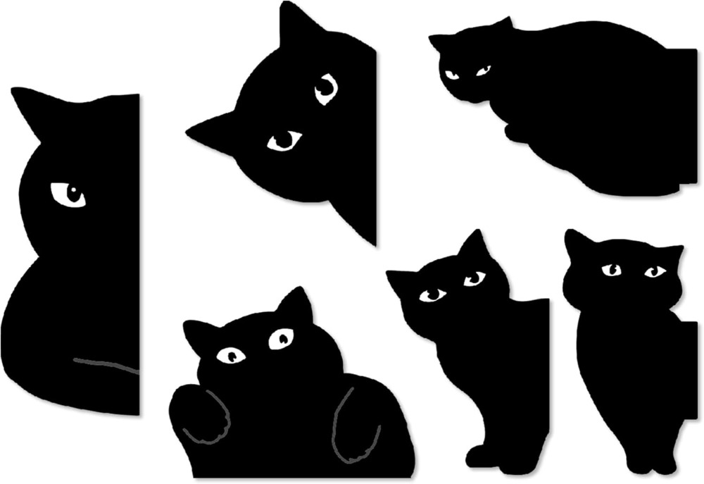 6 Cute Cat Magnetic Bookmarks  - Paperclip Magnetic Set 评论和价格