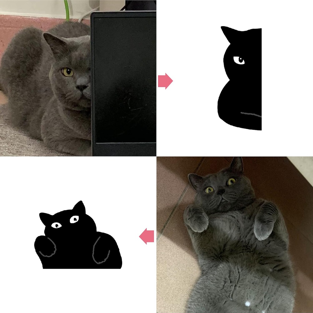 6 Cute Cat Magnetic Bookmarks  - Paperclip Magnetic Set 评论和价格