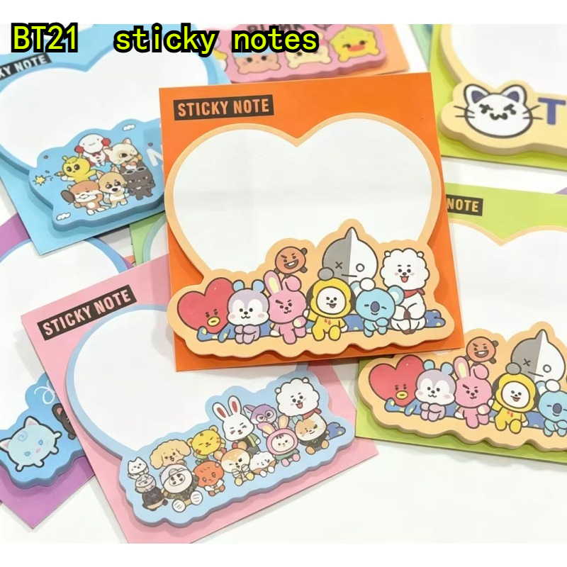BT21 Creative Cute Sticky Note - Memo Pad Sticky 评论和价格