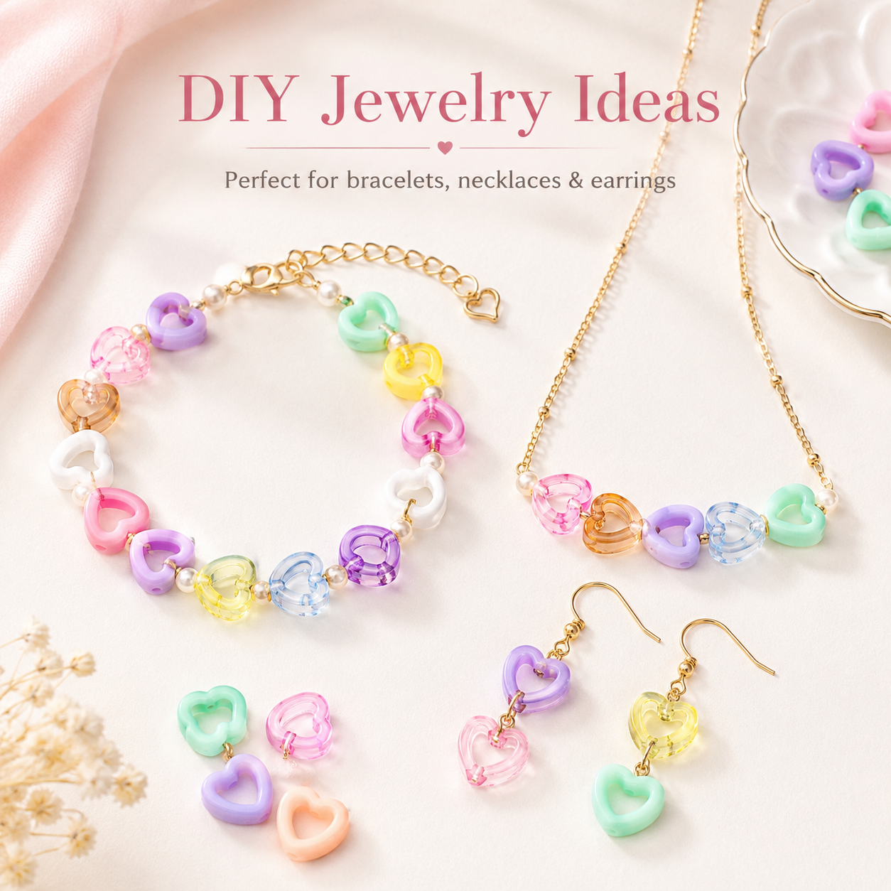 30Pcs Multicolor Clear Heart A - Stationery Supplier 评论和价格