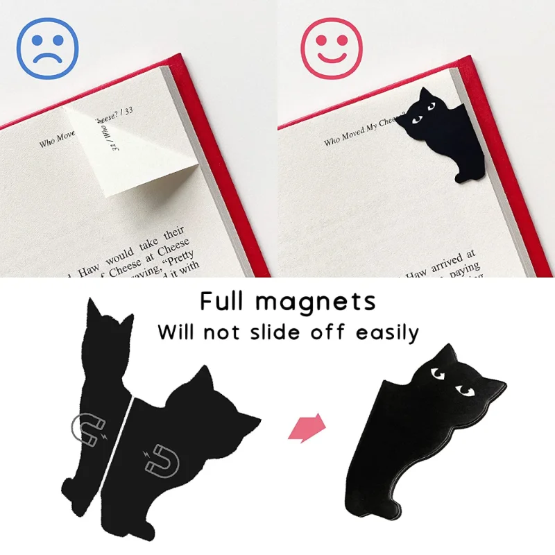 6 Pcs/set Cute Cat Magnet Book - Paperclip Magnetic Set 评论和价格