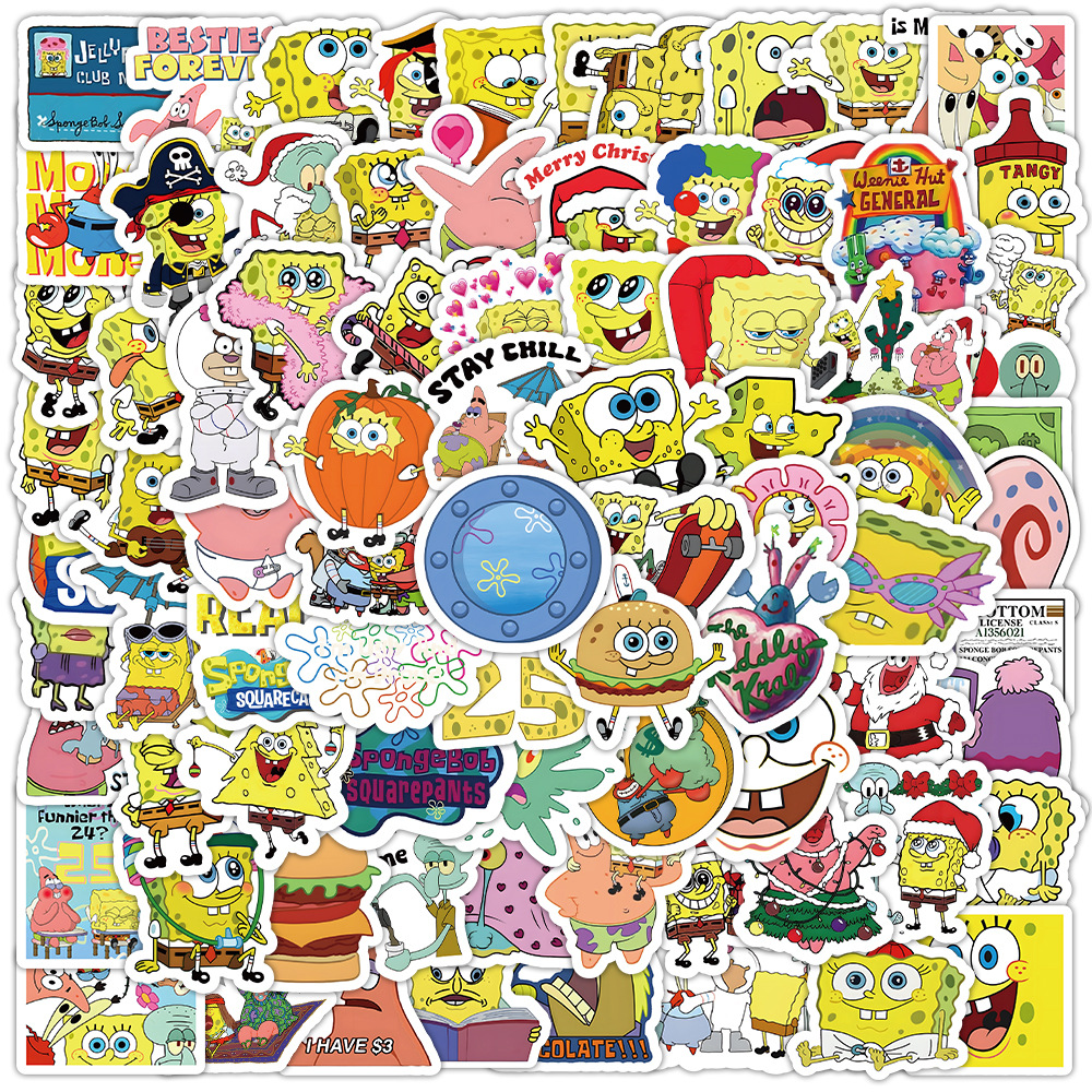 100pcs Kawaii SpongeBob Cartoo - Memo Pad Sticky 评论和价格