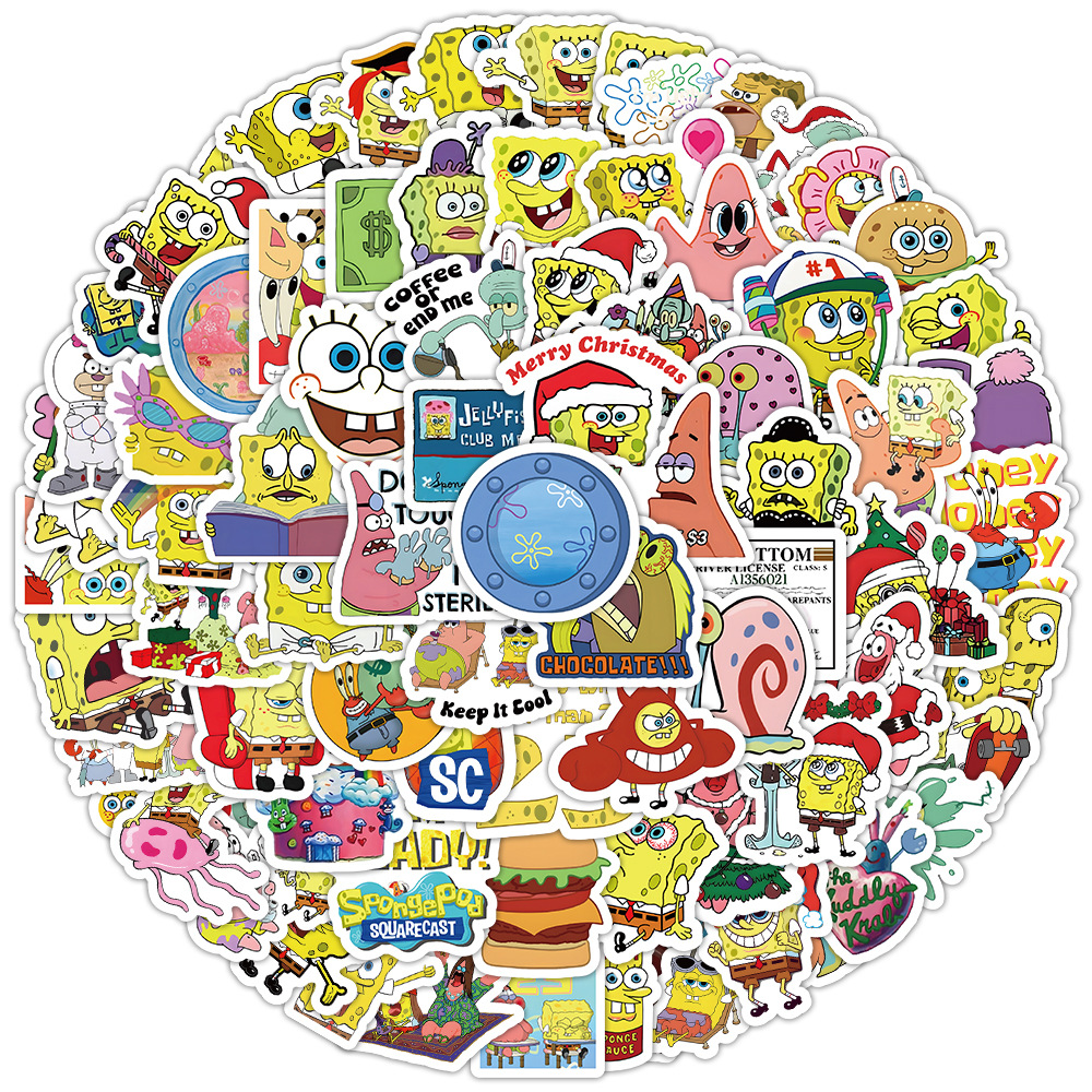 100pcs Kawaii SpongeBob Cartoo - Memo Pad Sticky 评论和价格