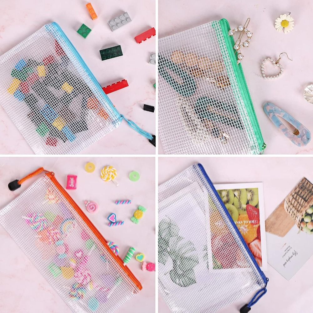 Cosmetic Makeup Bags Mesh Zipp - Portfolio Folder Zip 评论和价格