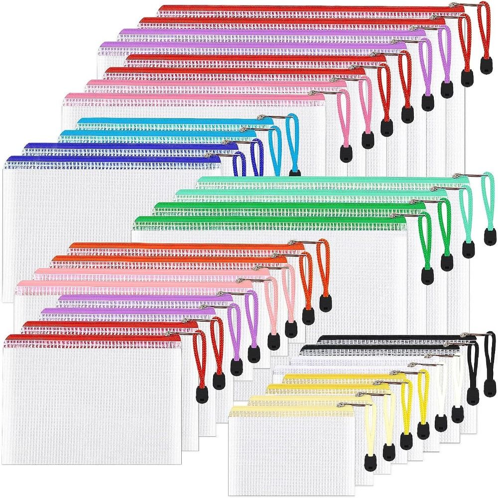 Cosmetic Makeup Bags Mesh Zipp - Portfolio Folder Zip 评论和价格
