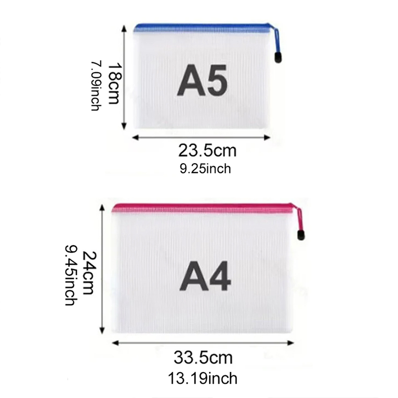 Mesh Zipper Pouch Document Bag - Portfolio Folder Zip 评论和价格