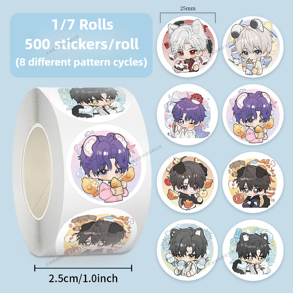 500Pcs Roll Kawaii Cartoon Sti - Memo Pad Sticky 评论和价格