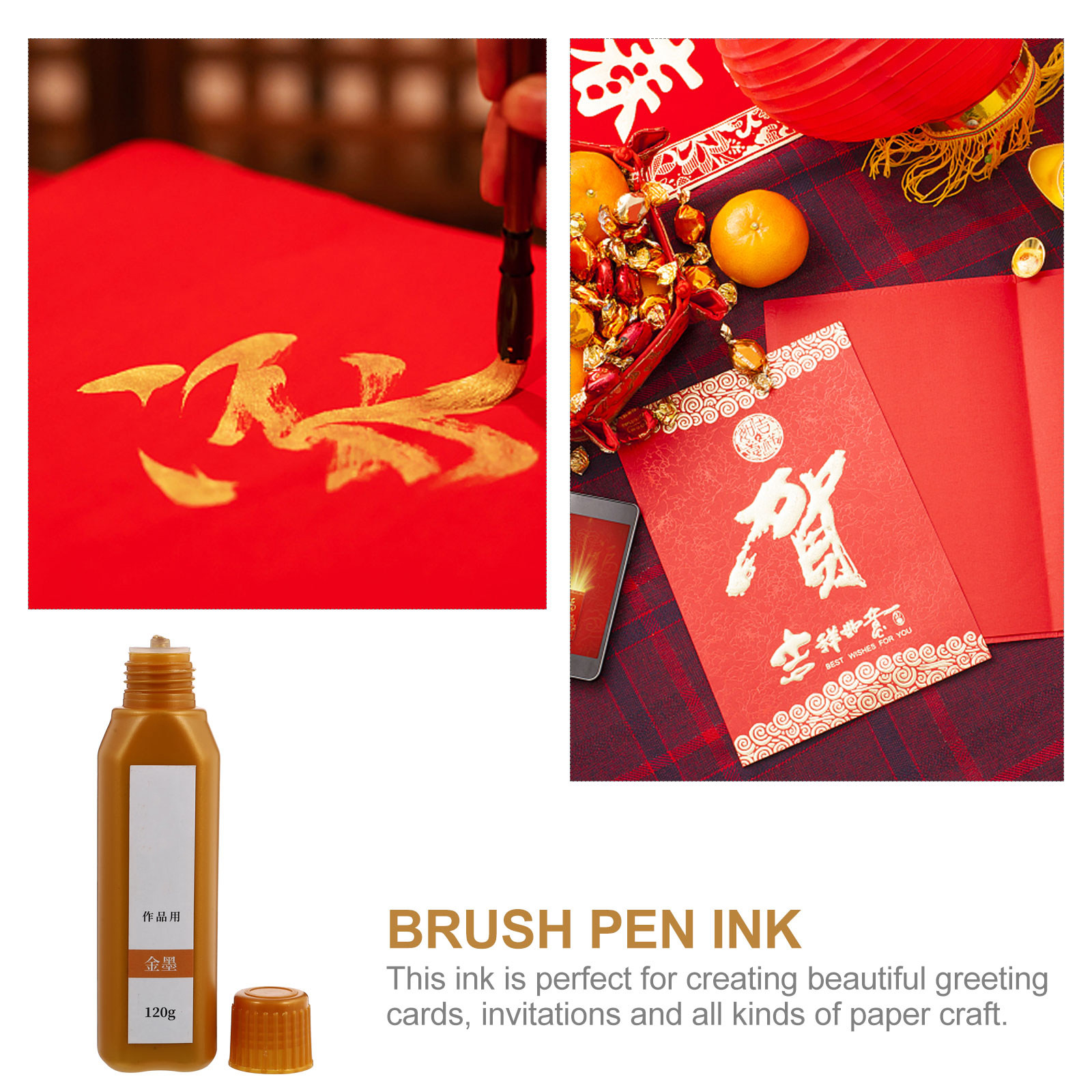 1 Bottle Brush Calligraphy Ink - Calligraphy Ink Bottle 评论和价格