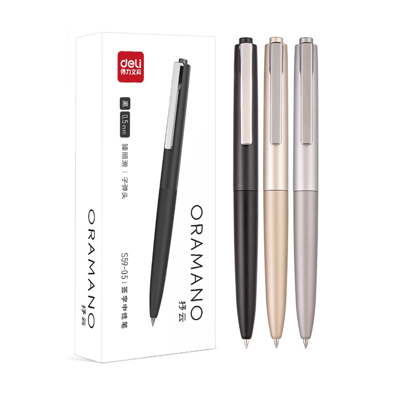 Deli 3pcs 0.5mm/0.7mm Black In - Office Stationery Supply Business 评论和价格