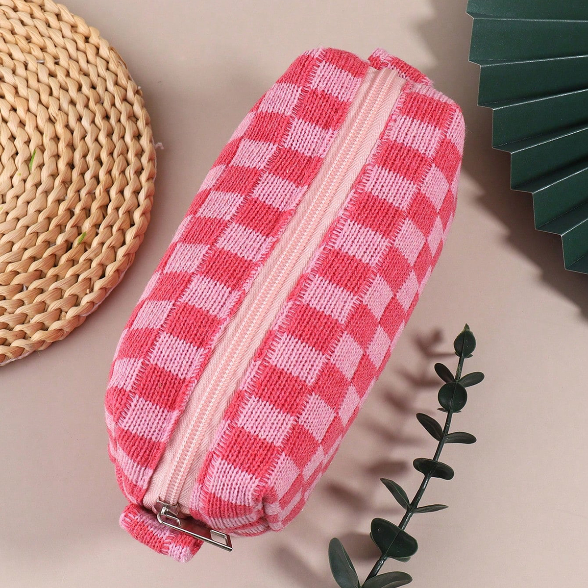 1PC Pink Checkered Single-Laye - Stationery And Office Supply Stores 评论和价格