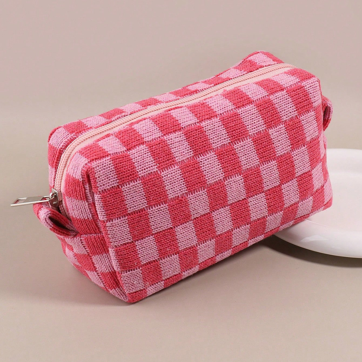 1PC Pink Checkered Single-Laye - Stationery And Office Supply Stores 评论和价格
