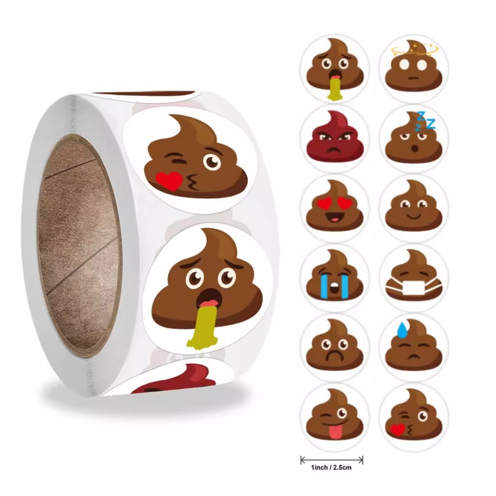 100-500pcs Funny Poop Cartoon  - Memo Pad Sticky 评论和价格