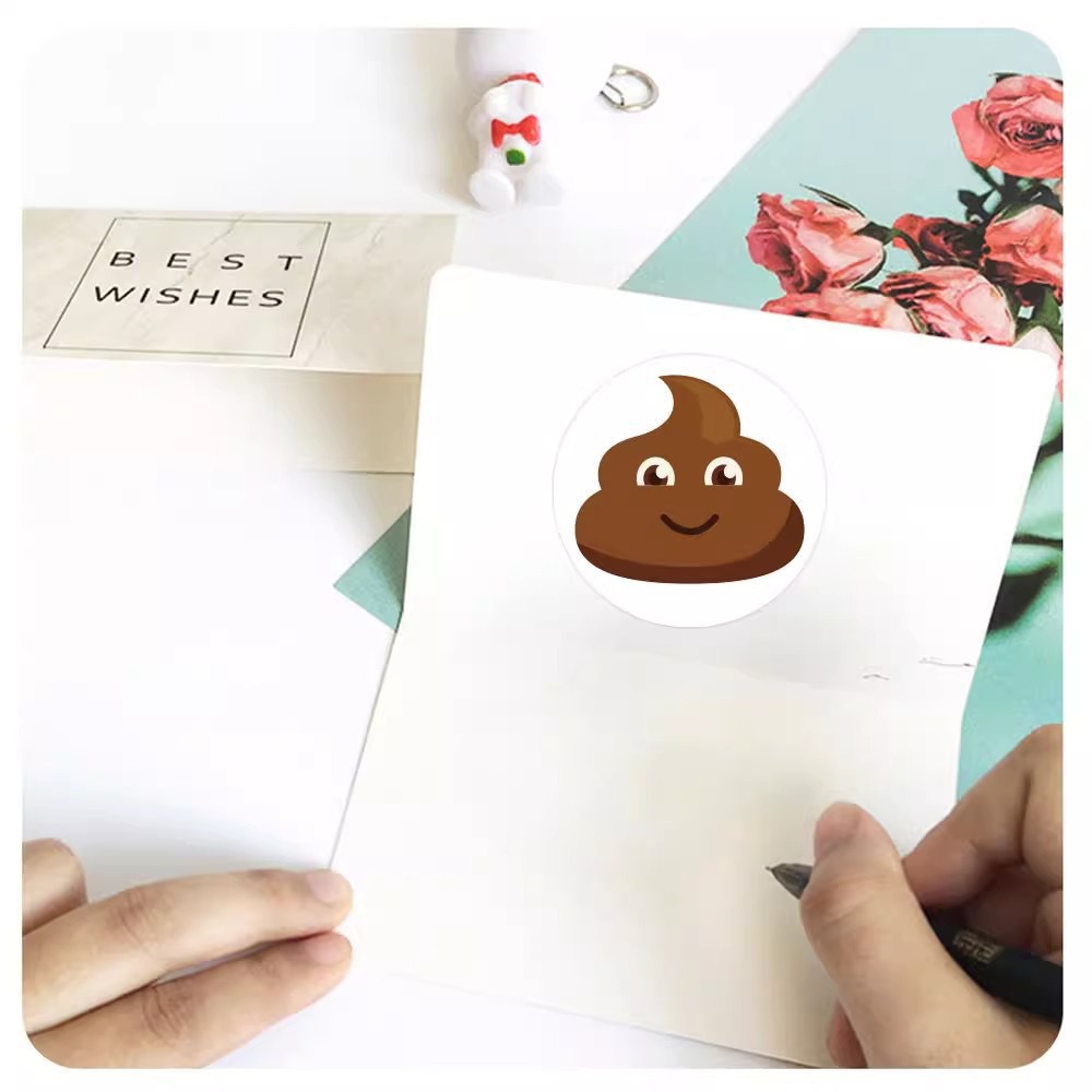 100-500pcs Funny Poop Cartoon  - Memo Pad Sticky 评论和价格