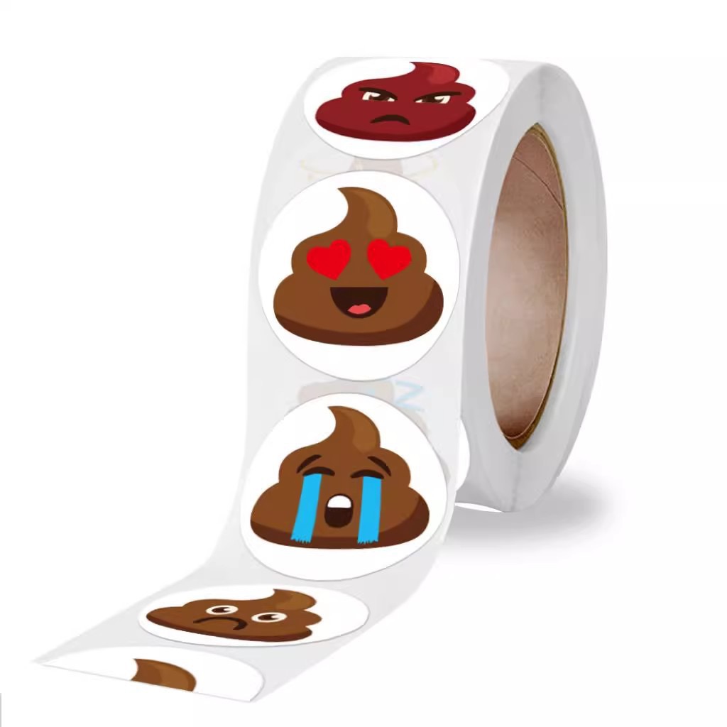 100-500pcs Funny Poop Cartoon  - Memo Pad Sticky 评论和价格