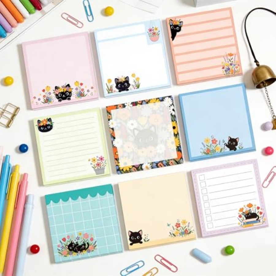 9pcs 540 Sheets Cute Sticky No - Memo Pad Sticky 评论和价格