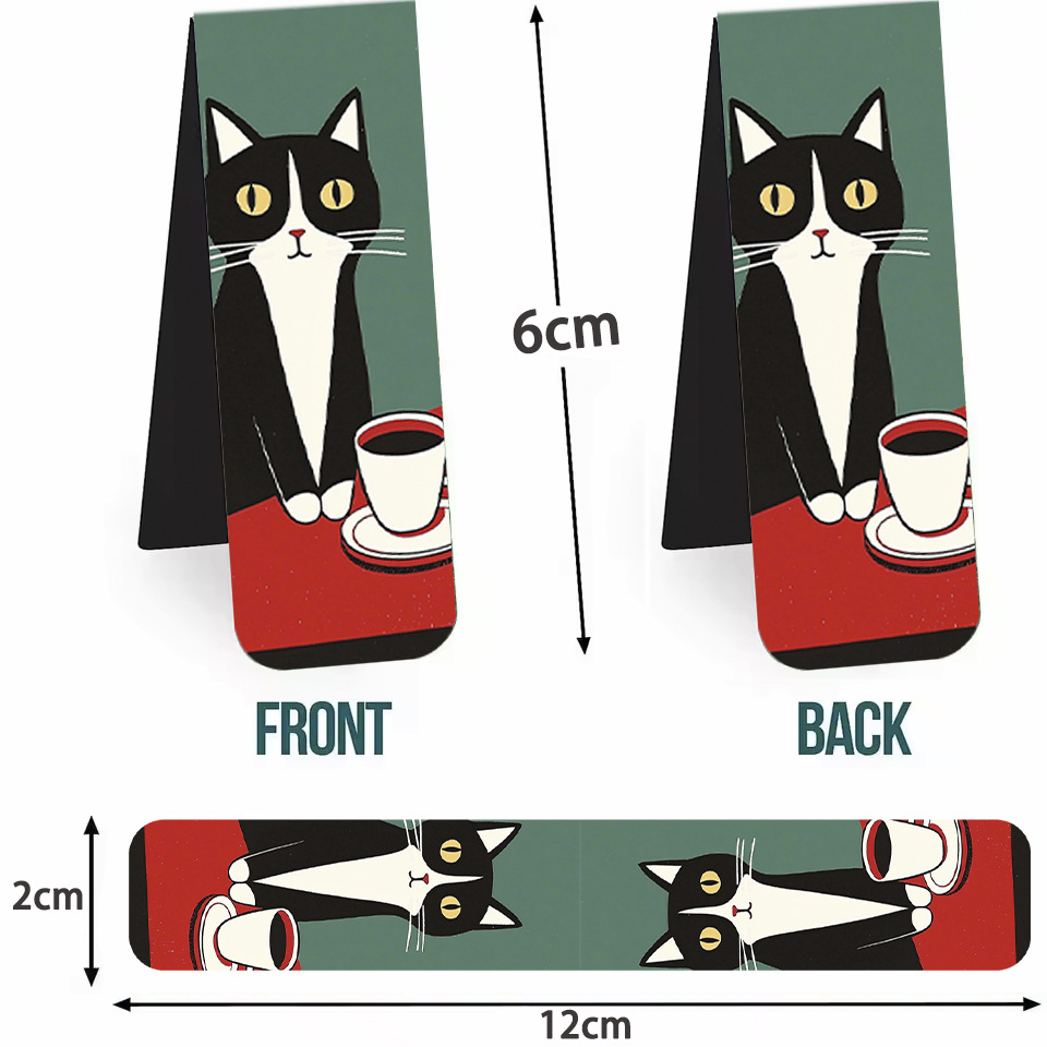 5Pcs/Set Cute Cat Magnetic Boo - Bookmark Magnetic Clip 评论和价格