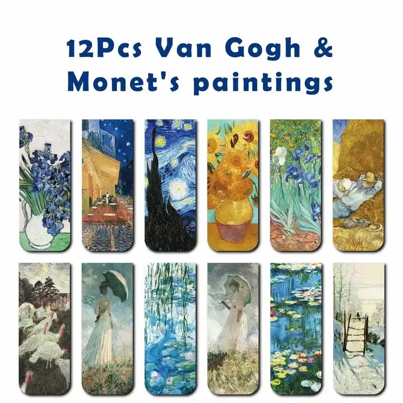 12pcs Artistic Magnetic Bookma - Bookmark Magnetic Clip 评论和价格