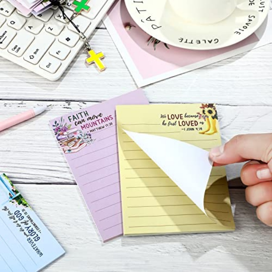8 Pack Bible Sticky Notes 240  - Memo Pad Sticky 评论和价格
