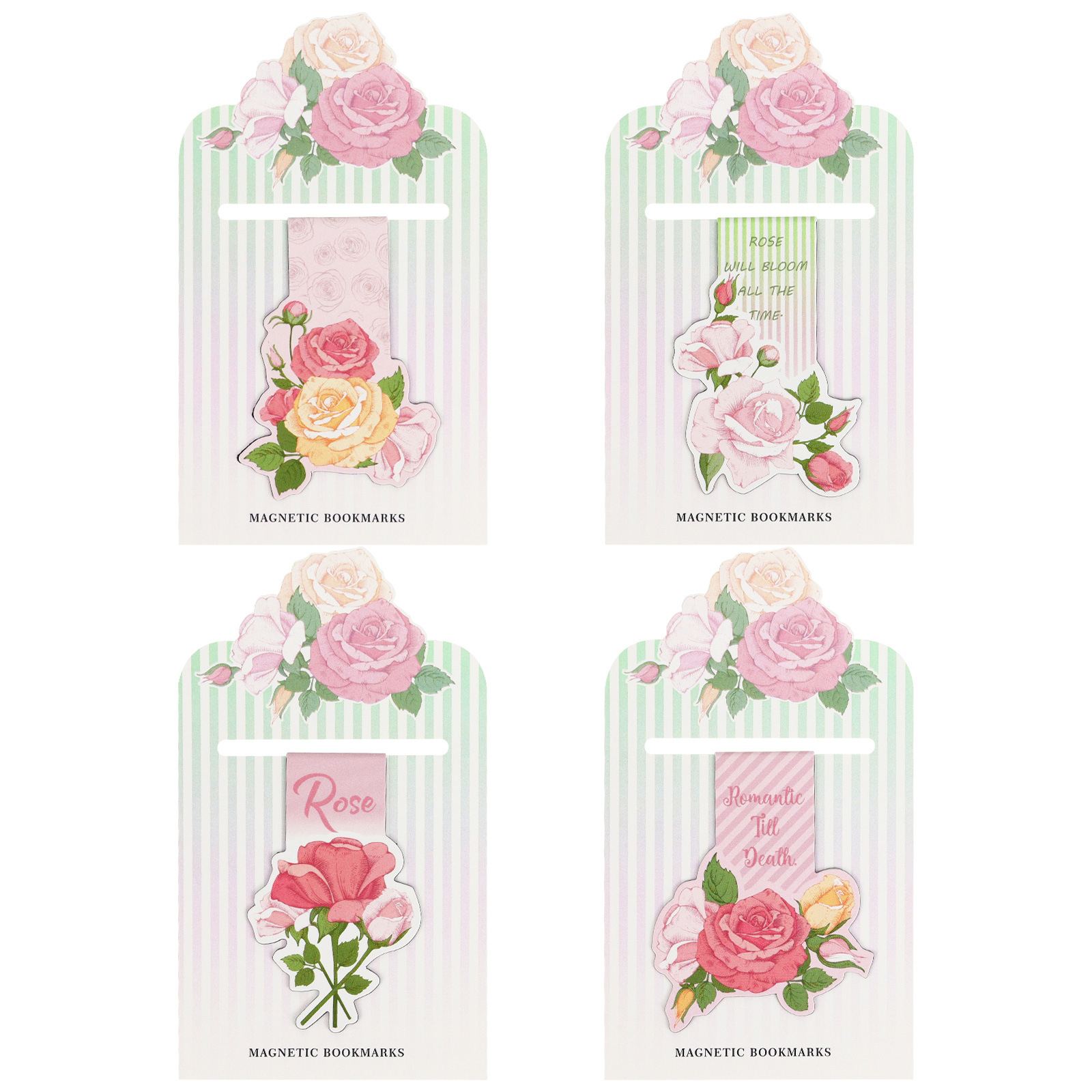 Pink Rose Blossom Alien Magnet - Bookmark Magnetic Clip 评论和价格