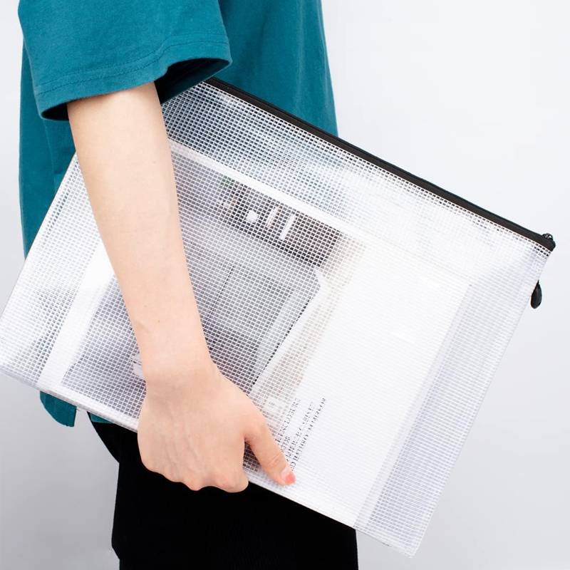 Mesh Zipper Storage Bags Docum - Portfolio Folder Zip 评论和价格