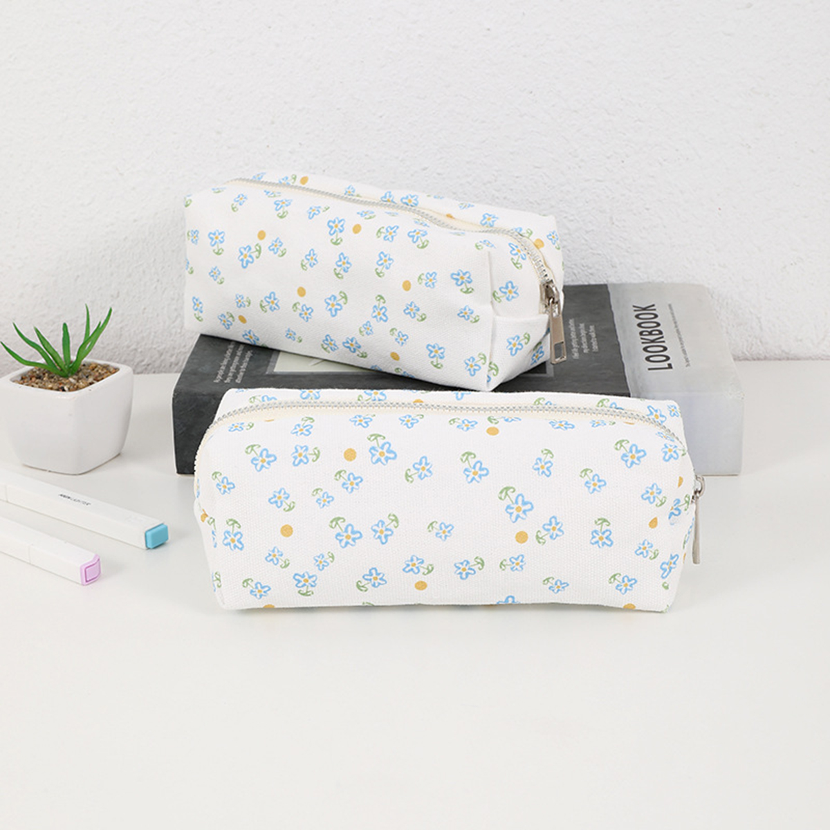 Simple floral printed pencil c - Stationery And Office Supply Stores 评论和价格