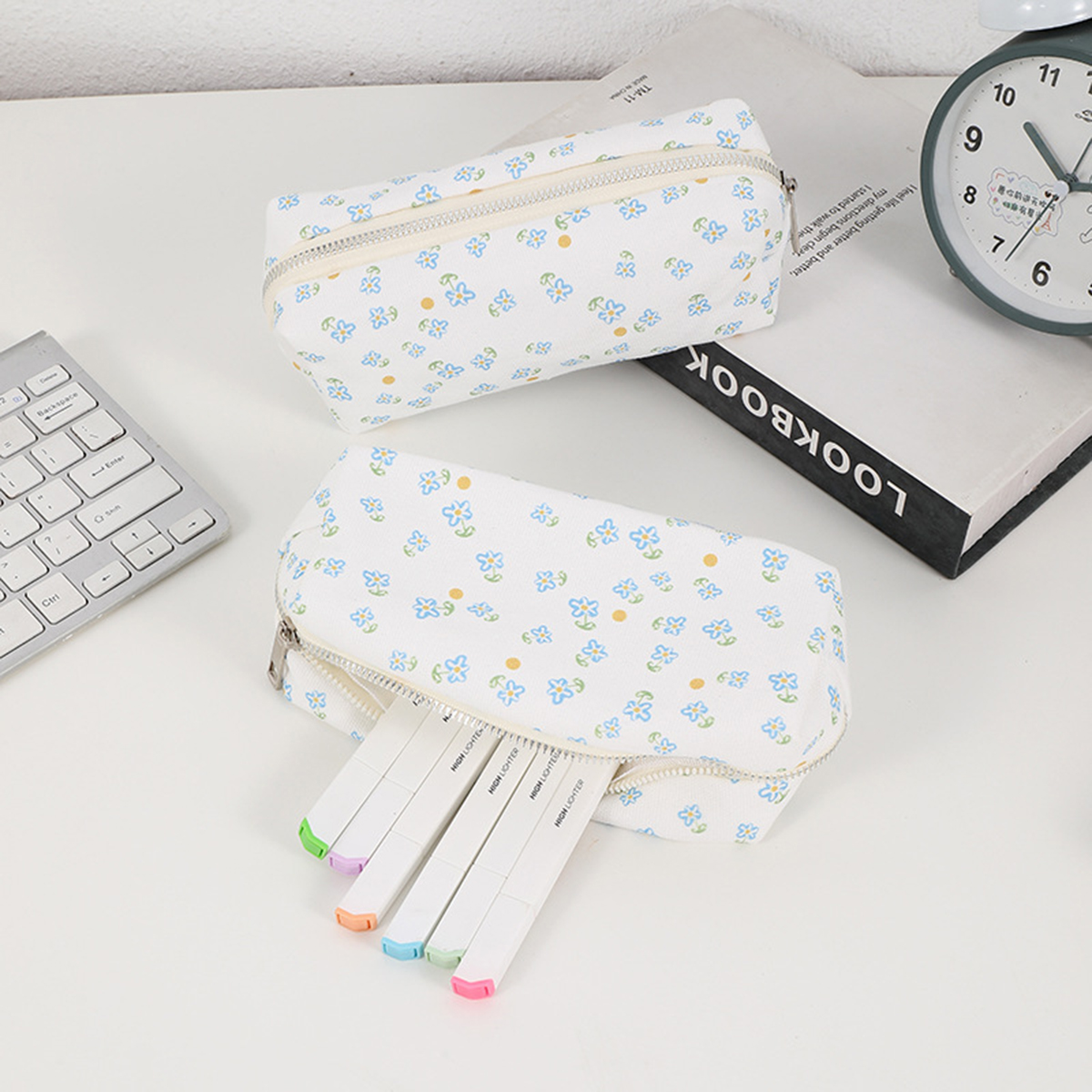 Simple floral printed pencil c - Stationery And Office Supply Stores 评论和价格