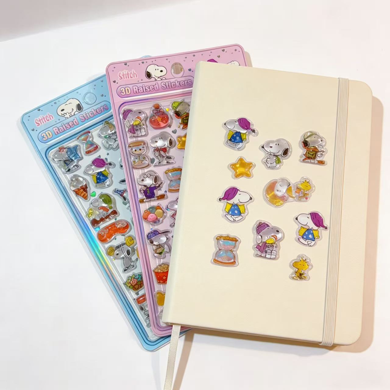 1/6pcs New Snoopy 3D Relief St - Stationery Supplier 评论和价格