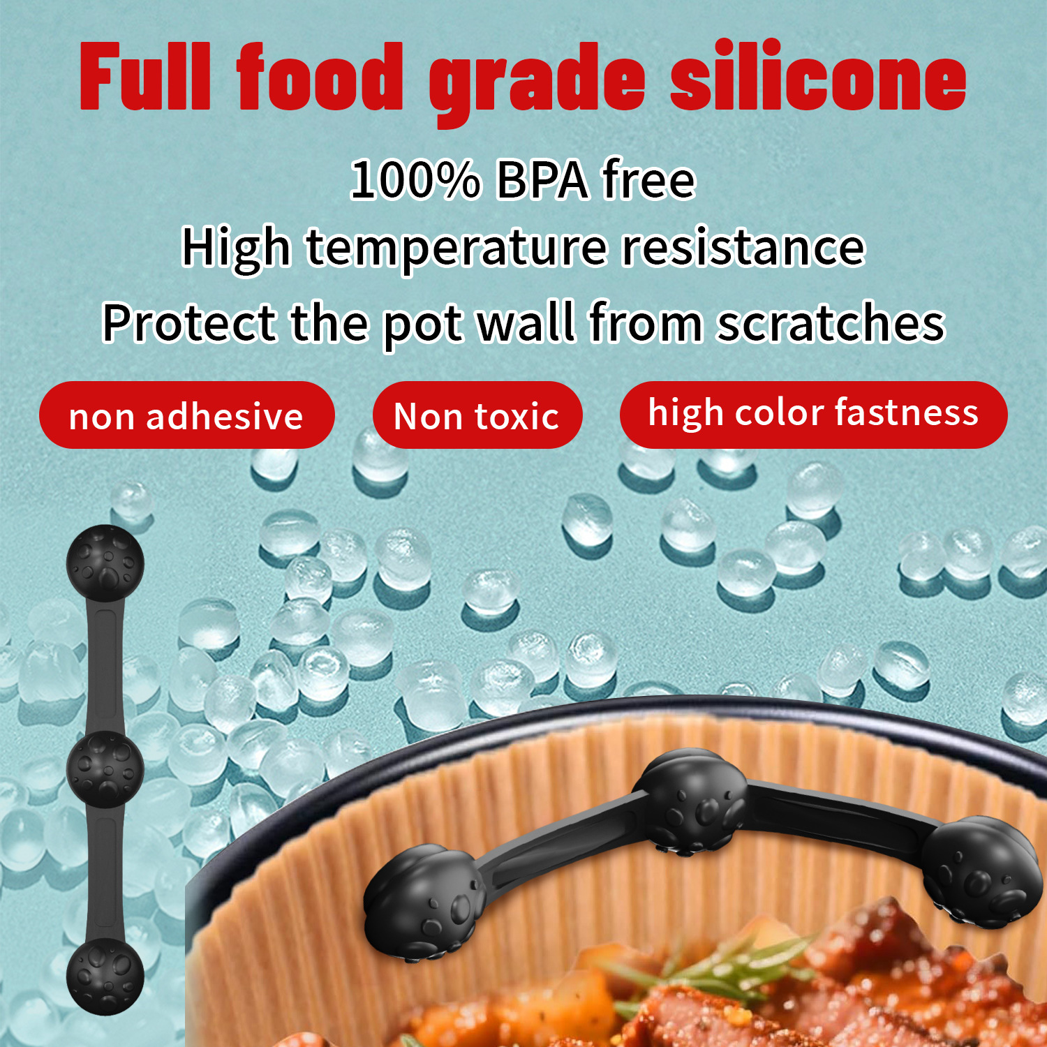 1/2sets Silicone Air Fryer Mag - Paperclip Magnetic Set 评论和价格