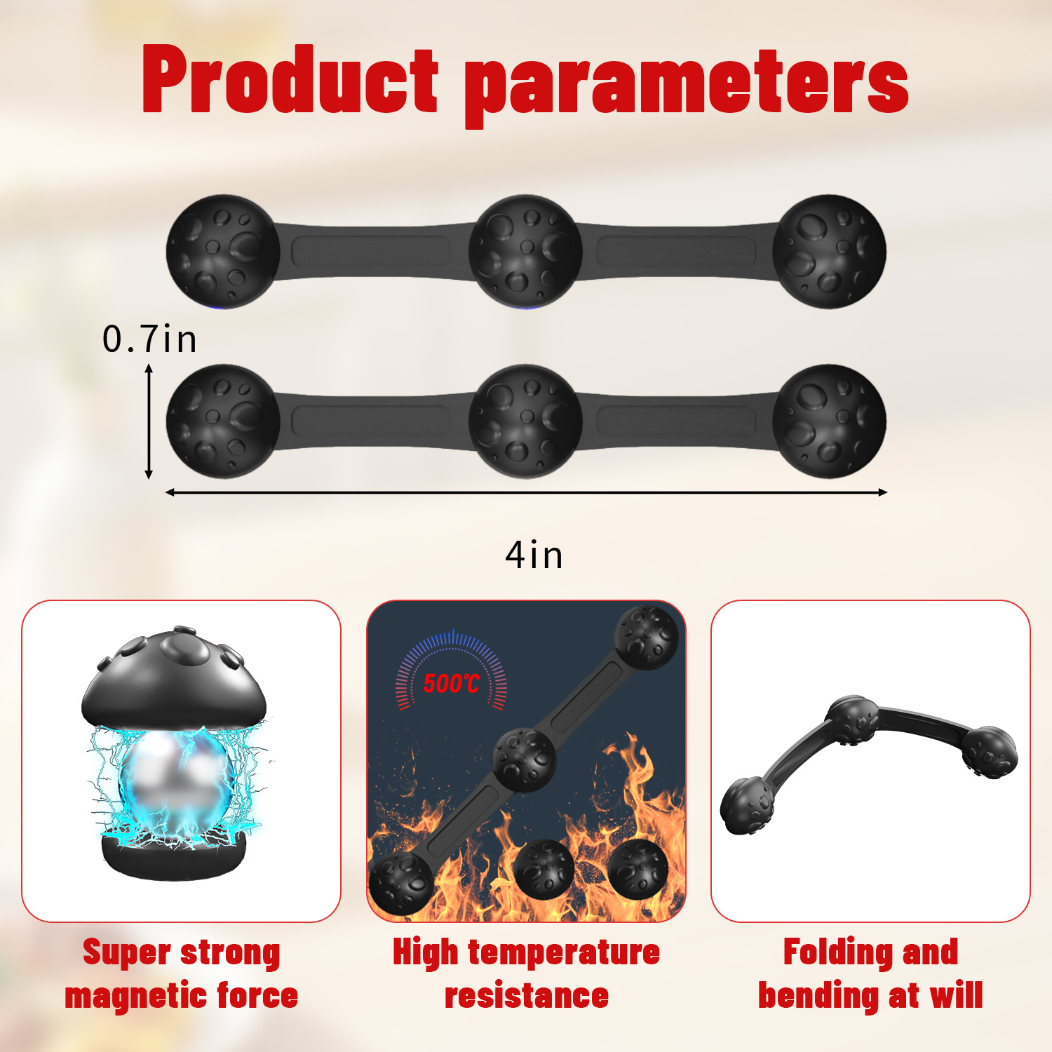 1/2sets Silicone Air Fryer Mag - Paperclip Magnetic Set 评论和价格